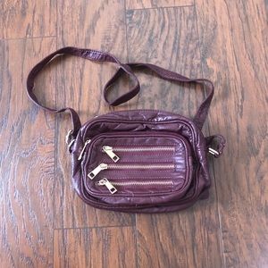 Burgundy purse